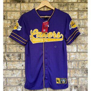 Los Angeles Lakers Ultra Game Button-Up Basketball Jersey Purple XS unisex adult